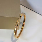 GlowPANTHERE GOLD DIAMOND OPEN BRACELET