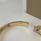 GlowPANTHERE GOLD DIAMOND OPEN BRACELET