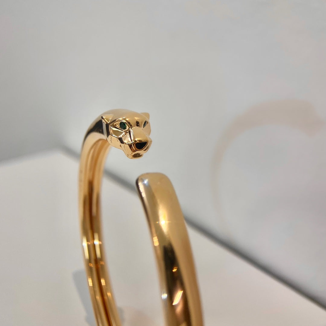 GlowPANTHERE GOLD OPEN BRACELET