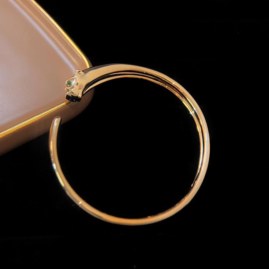 GlowPANTHERE GOLD OPEN BRACELET
