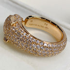 GlowPANTHERE PINK GOLD DIAMOND RING