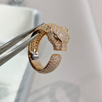 GlowPANTHERE PINK GOLD DIAMOND RING