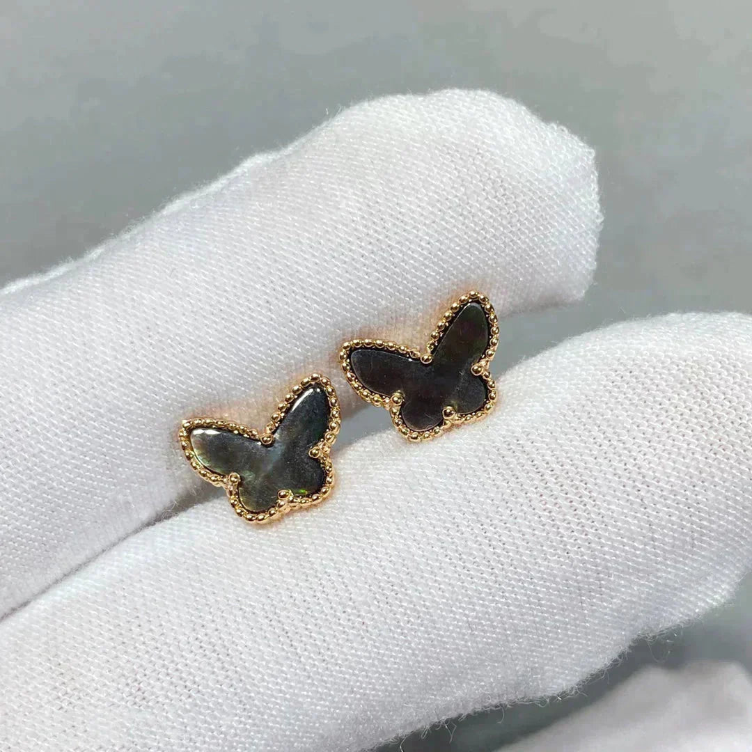 GlowBUTTERFLY DARK MOP  EARRINGS