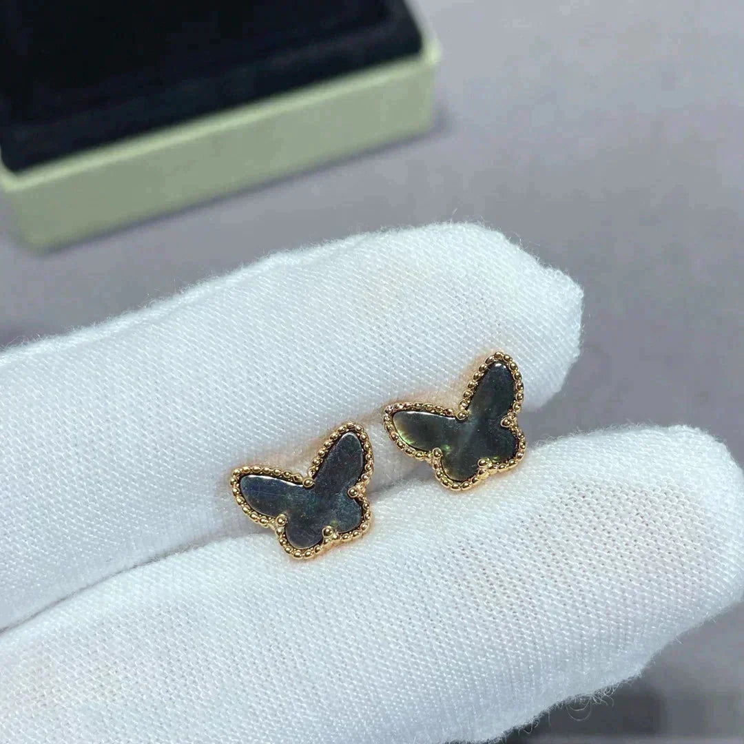 GlowBUTTERFLY DARK MOP  EARRINGS