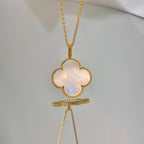 GlowCLOVER 25MM MOP LARGE PENDANT NECKLACE