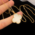 GlowCLOVER 25MM MOP LARGE PENDANT NECKLACE