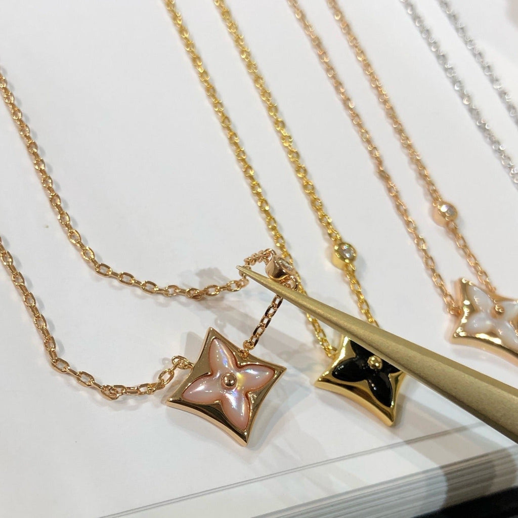 GlowSTAR BLACK MOP NECKLACE