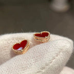 GlowHEART CARNELIAN STUD EARRINGS