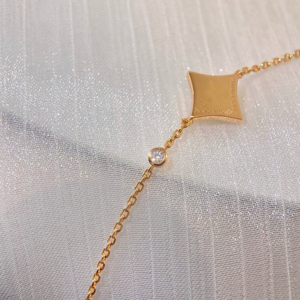 GlowCOLOR STAR PINK GOLD DIAMOND BRACELET