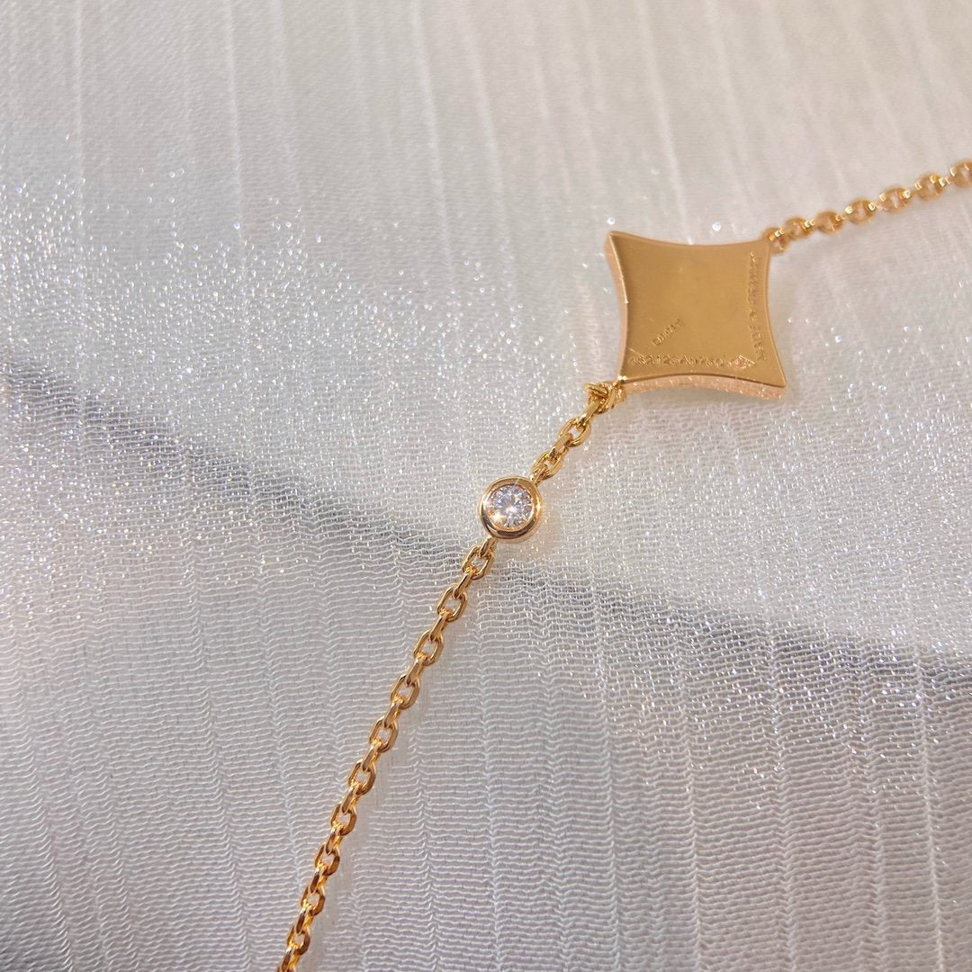 GlowCOLOR STAR PINK GOLD DIAMOND BRACELET