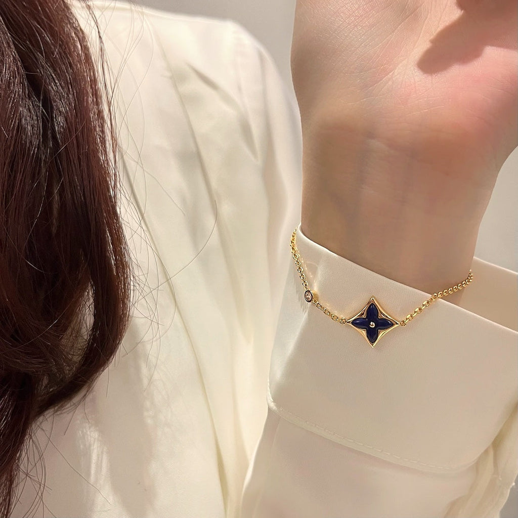 GlowCOLOR STAR PINK GOLD DIAMOND BRACELET