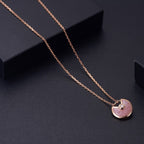 GlowAMULETTE ROSE GOLD PINK MOP NECKLACE