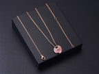 GlowAMULETTE ROSE GOLD PINK MOP NECKLACE