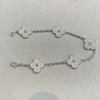 GlowCLOVER 5 MOTIFS  DIAMOND BRACELET SILVER