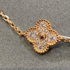 GlowCLOVER 5 MOTIFS  FULL DIAMOND BRACELET