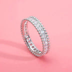 GlowPERLEE DIAMOND SILVER RING