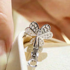 GlowCLOVER COMOS DIAMOND EARRINGS SILVER