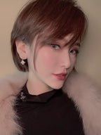 GlowDOUBLE STAR PINK GOLD MOP DROP EARRINGS