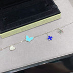 GlowLUCKY SPRING SILVER BRACELET 4 MOTIF