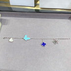 GlowLUCKY SPRING SILVER BRACELET 4 MOTIF