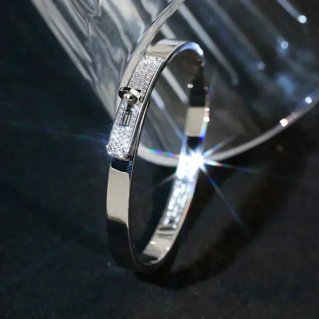 GlowKELLY SILVER DIAMOND BRACELET