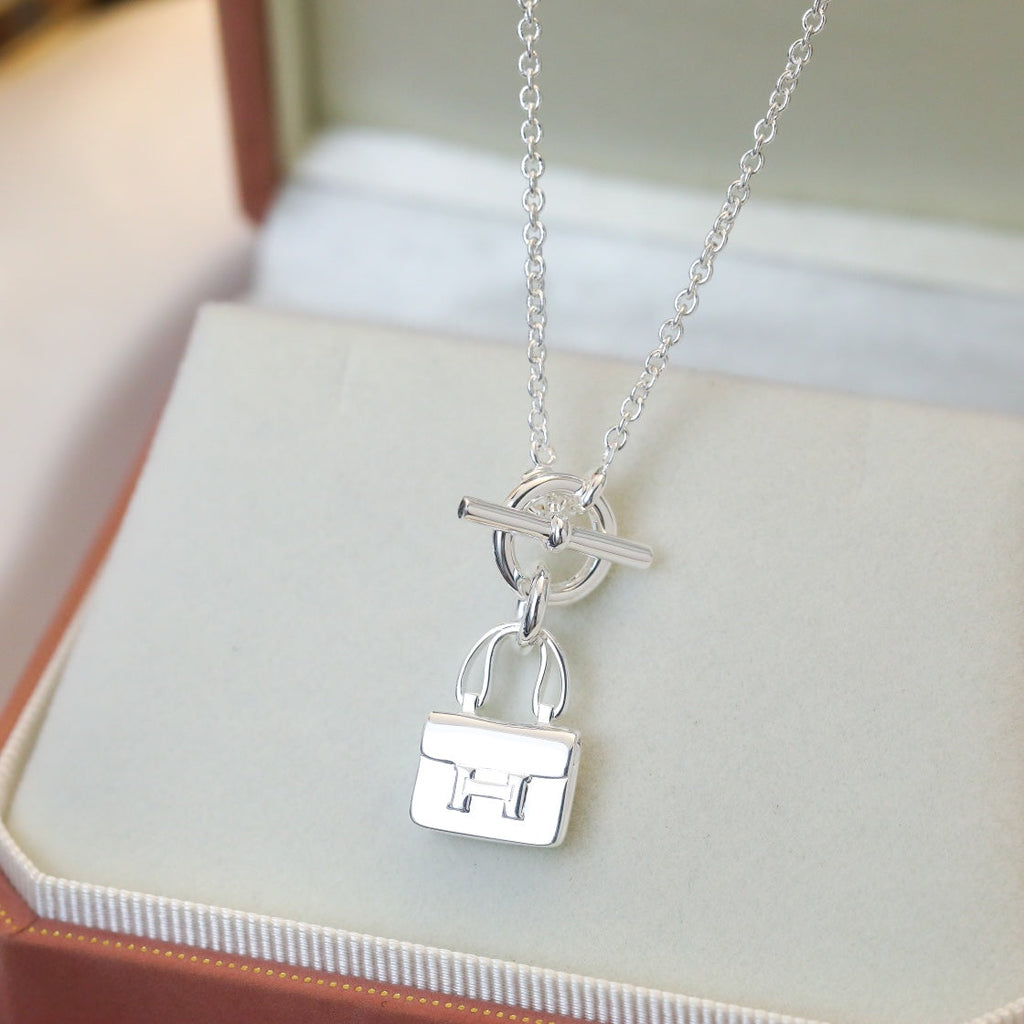 GlowPOP H PEDANT SILVER NECKLACE