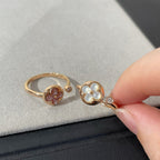 GlowSUN 1 DIAMOND PINK MOP RING