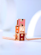 GlowH CAGE PINK GOLD NECKLACE