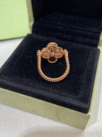 GlowCLOVER RIVERSIBLE ROSE GOLD RING