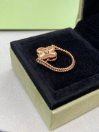 GlowCLOVER RIVERSIBLE ROSE GOLD RING