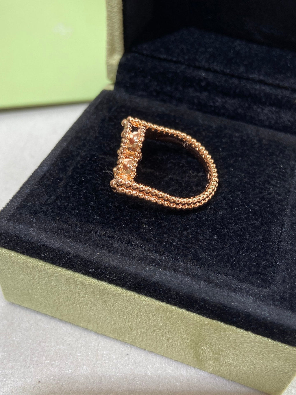 GlowCLOVER RIVERSIBLE ROSE GOLD RING