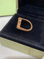 GlowCLOVER RIVERSIBLE ROSE GOLD RING