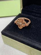 GlowCLOVER RIVERSIBLE ROSE GOLD RING