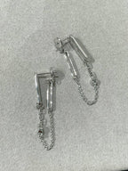 GlowCHAINE CHAOS DIAMOND DROP EARRINGS