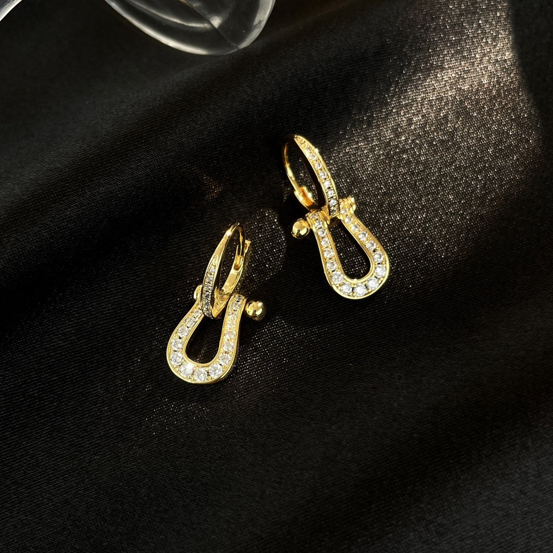 GlowFORCE 10 FULL DIAMOND DROP EARRINGS MEDIUM MODEL