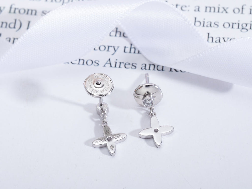 GlowVIDYLLE SILVER DIAMOND MINI DROP EARRINGS