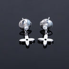 GlowVIDYLLE SILVER DIAMOND MINI DROP EARRINGS