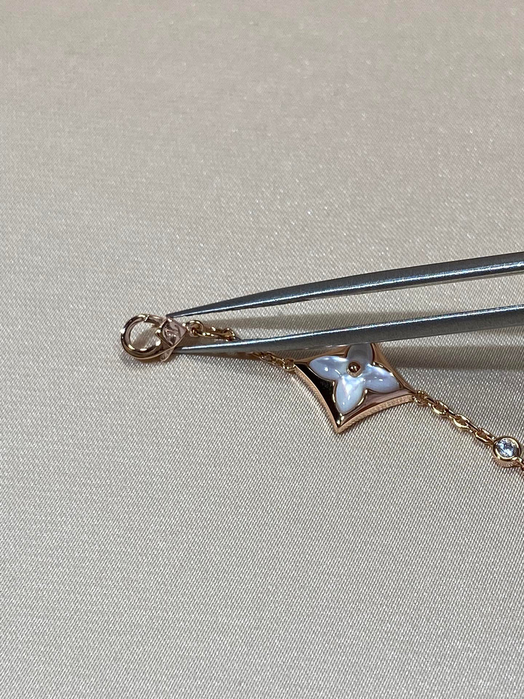 GlowSTAR 4 MOTIF MOP DIAMOND PINK GOLD BRACELET