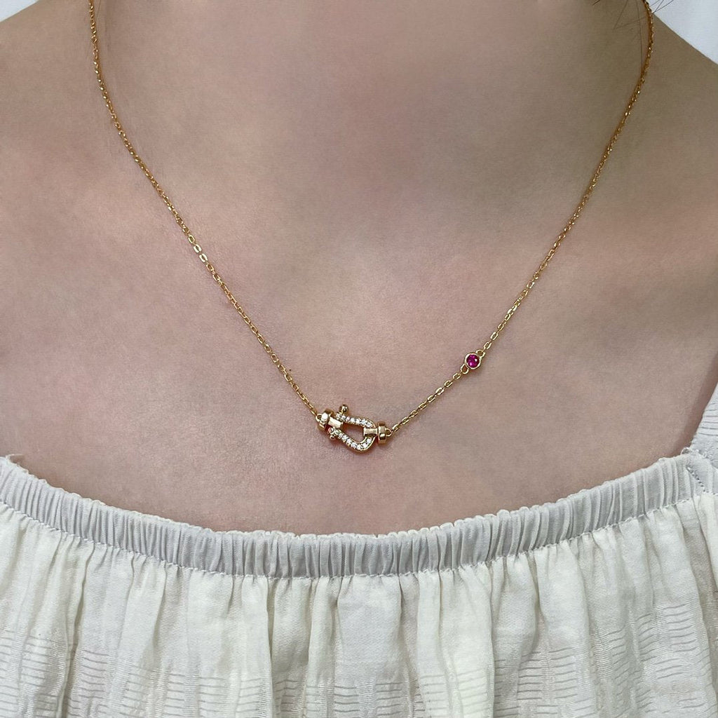 GlowFORCE 10 DIAMOND PINK GOLD NECKLACE