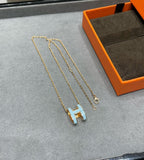 GlowPOP H SKY BLUE NECKLACE