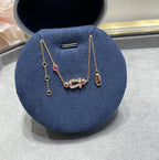 GlowFORCE 10 DIAMOND CHAIN LINK PINK GOLD BRACELET