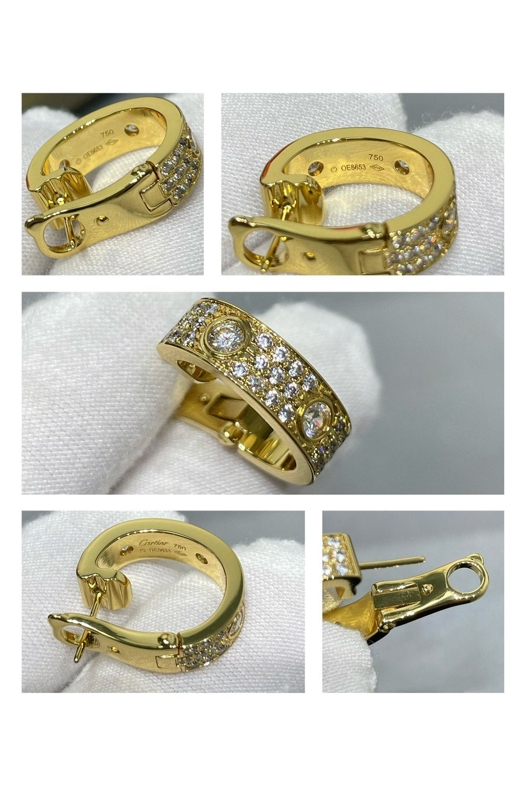 GlowLOVE 5.5MM DIAMOND PAVED EARRINGS