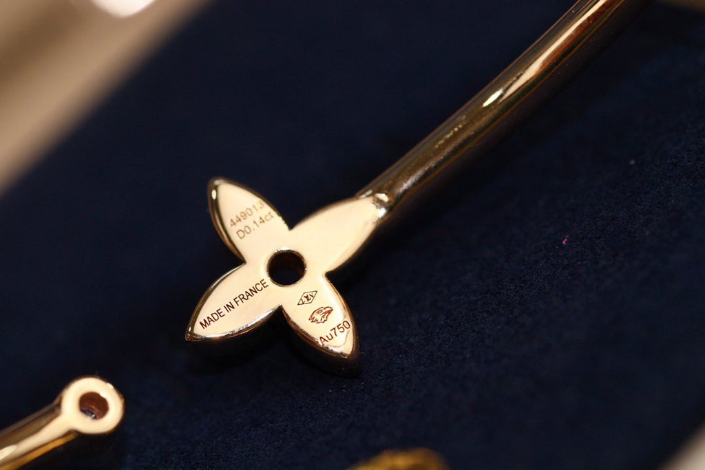 GlowIDYLLE PINK GOLD OPEN BRACELET DIAMOND PAVED