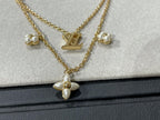 GlowFLOWERGRAM GOLD MOP DOUBLE ROW NECKLACE