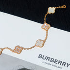 GlowCLOVER BRACELET 5 MOTIF WHITE MOP DIAMOND