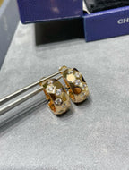 GlowBEE LOVE DIAMOND HOOP EARRINGS