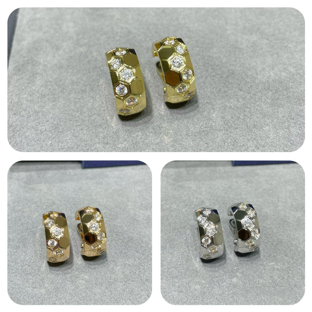 GlowBEE LOVE DIAMOND HOOP EARRINGS