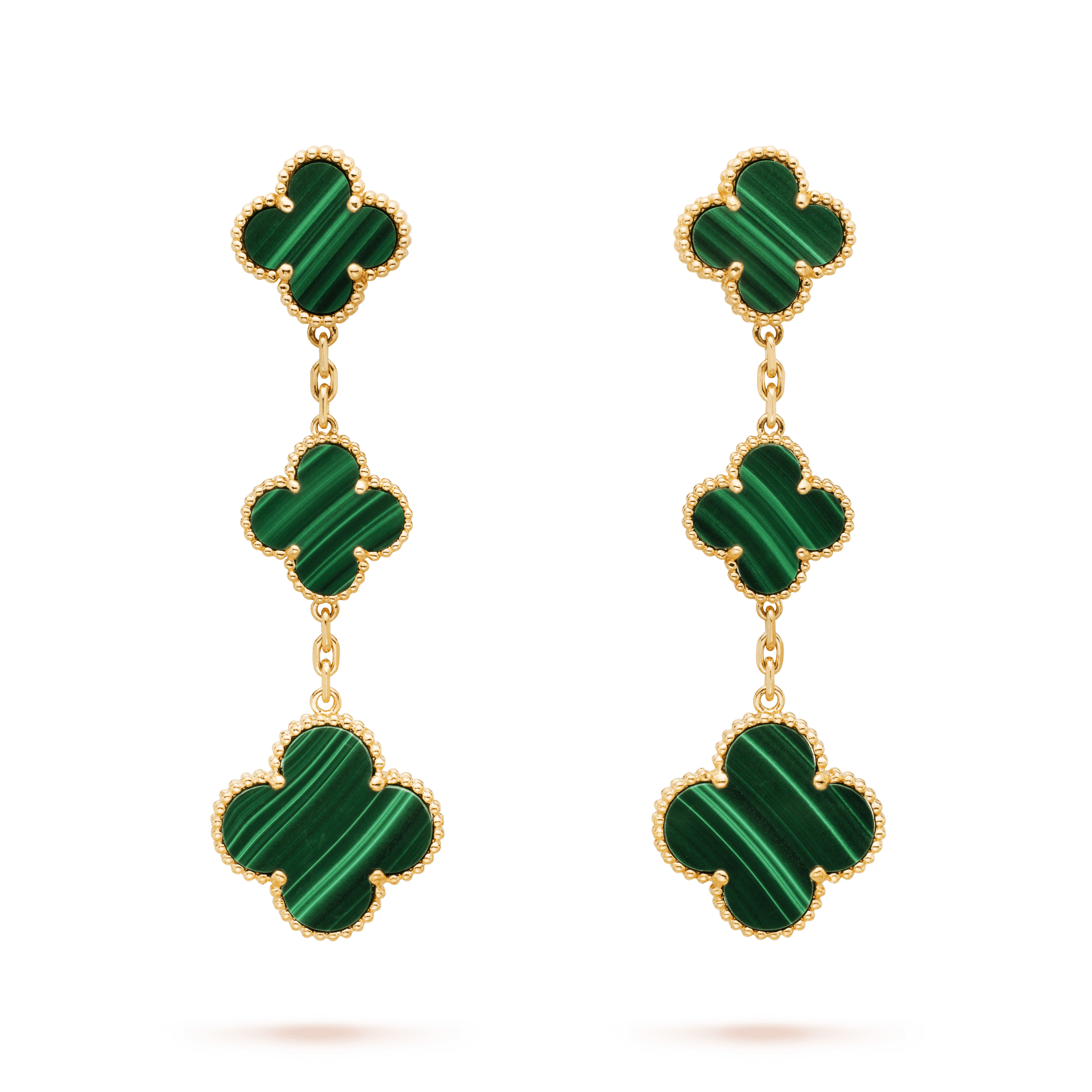 GlowCLOVER MALACHITE 3 MOTIFS GOLD