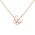 GlowBUTTERFLY MOP DIAMOND NECKLACE