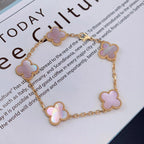 [Glow]CLOVER 5 PINK  FRITILLARY BRACELET